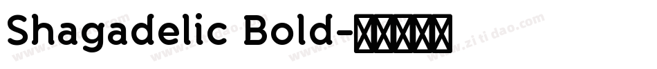 Shagadelic Bold字体转换